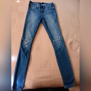 Hollister super skinny distressed jeans